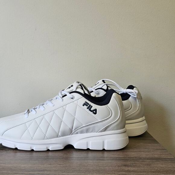 FILA Men's Fulcrum 3 Casual Sneakers from Finish Line Size 12 White/Navy NWT - Picture 1 of 7